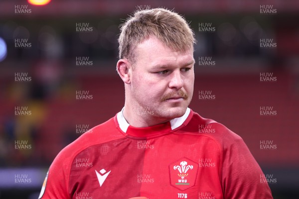 140326 - Wales v Italy - Guinness Six Nations - Dewi Lake of Wales at the end of the match