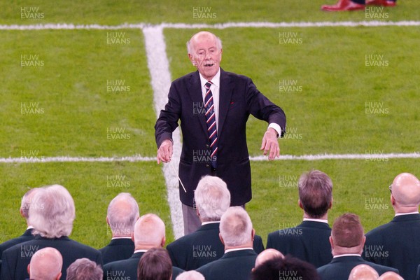 140326 - Wales v Italy - Guinness Six Nations - Director of Music Dr Hayden James