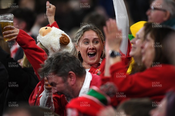 140326 - Wales v Italy - Guinness Men's Six Nations - Wales fans