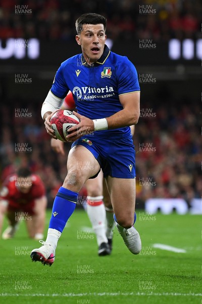 140326 - Wales v Italy - Guinness Men's Six Nations - Lorenzo Cannone of Italy