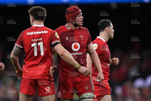 140326 - Wales v Italy - Guinness Men's Six Nations - James Botham of Wales celebrates the win at full time