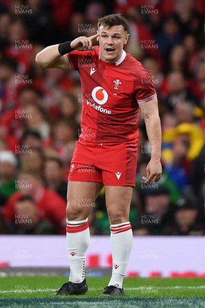 140326 - Wales v Italy - Guinness Men's Six Nations - Jarrod Evans of Wales