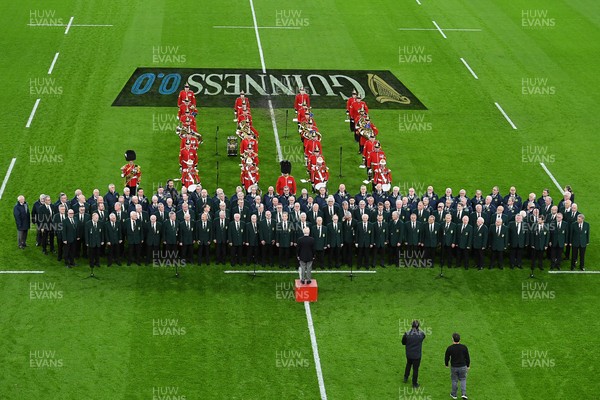 140326 - Wales v Italy - Guinness Men's Six Nations - Choir before the game