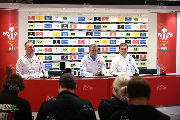 140326 - Wales v Italy - Guinness Men's Six Nations - Italy head coach, Gonzalo Quesada speaks in the post match press conference  