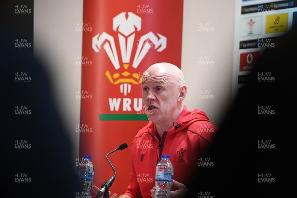 140326 - Wales v Italy - Guinness Men's Six Nations - Wales head coach, Steve Tandy speaks in the post match press conference  