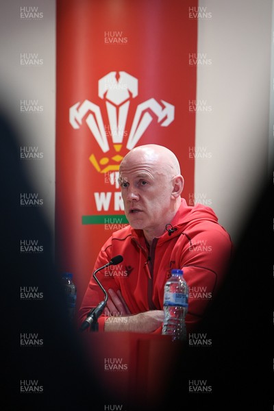 140326 - Wales v Italy - Guinness Men's Six Nations - Wales head coach, Steve Tandy speaks in the post match press conference  