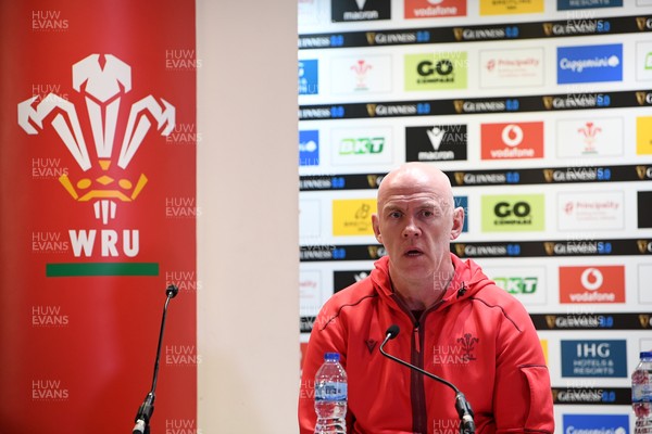 140326 - Wales v Italy - Guinness Men's Six Nations - Wales head coach, Steve Tandy speaks in the post match press conference  