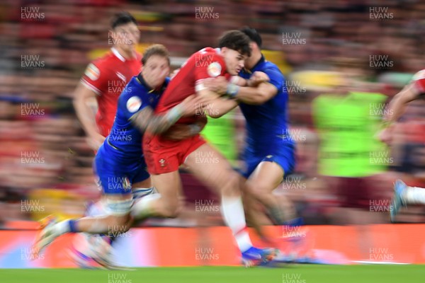 140326 - Wales v Italy - Guinness Men's Six Nations - Eddie James of Wales