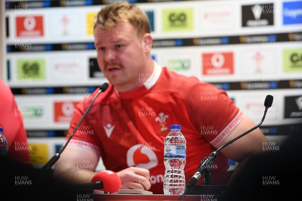 140326 - Wales v Italy - Guinness Men's Six Nations - Dewi Lake of Wales speaks in the post match press conference  
