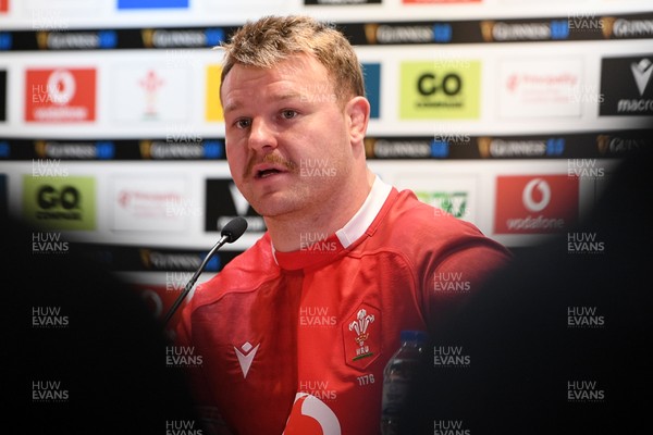 140326 - Wales v Italy - Guinness Men's Six Nations - Dewi Lake of Wales speaks in the post match press conference  