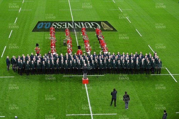 140326 - Wales v Italy - Guinness Men's Six Nations - Choir before the match