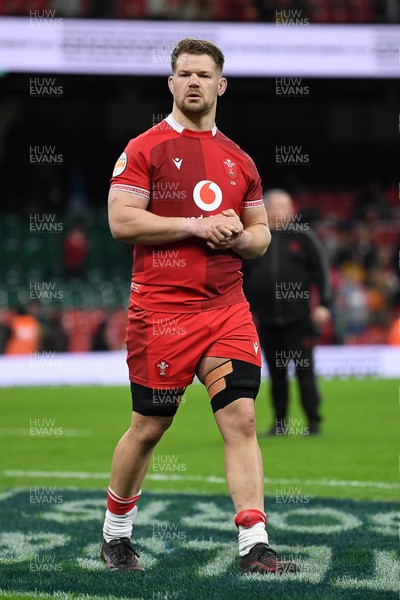 140326 - Wales v Italy - Guinness Men's Six Nations - Olly Cracknell of Wales at full time