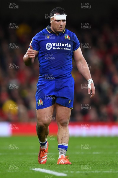140326 - Wales v Italy - Guinness Men's Six Nations - Danilo Fischetti of Italy