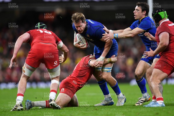 140326 - Wales v Italy - Guinness Men's Six Nations - Niccolo Cannone of Italy