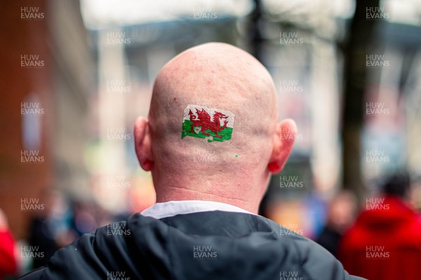160324 - Wales v Italy - Guinness Six Nations - Fans in Cardiff City Centre Ahead of the game 