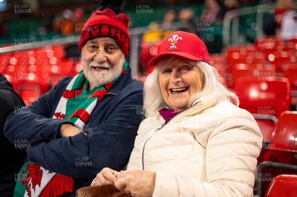 160324 - Wales v Italy - Guinness Six Nations - Fans inside the Stadium ahead of Kick off 