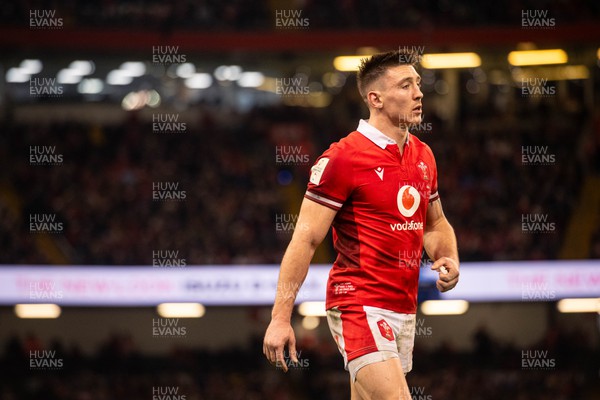 160324 - Wales v Italy - Guinness Six Nations - Josh Adams during the game  