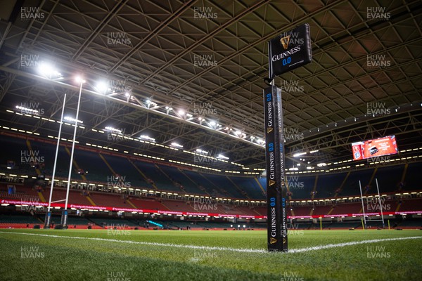 160324 - Wales v Italy - Guinness 6 Nations 2024 - General View of the Principality Stadium