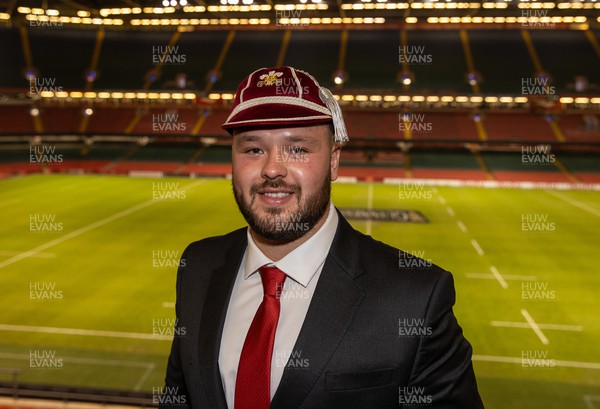 160324 - Wales v Italy - Guinness 6 Nations 2024 - Harri O’Connor of Wales first cap