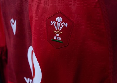 170526 - Wales v Italy, 2026 Guinness Women’s 6 Nations - Wales match jerseys hang in the changing room ahead of the match