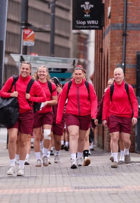 170526 - Wales v Italy, 2026 Guinness Women’s 6 Nations - The Wales team arrive at the stadium