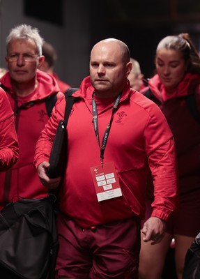 170526 - Wales v Italy, 2026 Guinness Women’s 6 Nations - Sean Lynn, Wales Women head coach arrives at the stadium