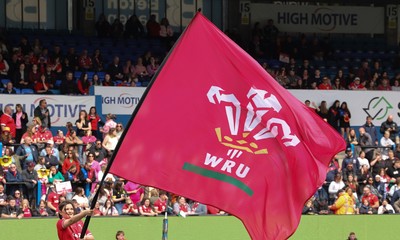 170526 - Wales v Italy, 2026 Guinness Women’s 6 Nations - WRU Flag ahead of the match