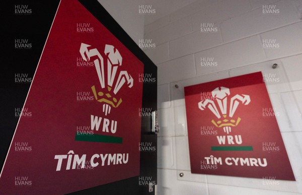 170526 - Wales v Italy, 2026 Guinness Women’s 6 Nations - Wales changing room branding ahead of the match