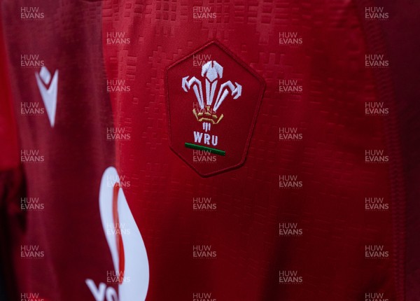 170526 - Wales v Italy, 2026 Guinness Women’s 6 Nations - Wales match jerseys hang in the changing room ahead of the match