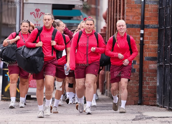 170526 - Wales v Italy, 2026 Guinness Women’s 6 Nations - The Wales team arrive at the stadium