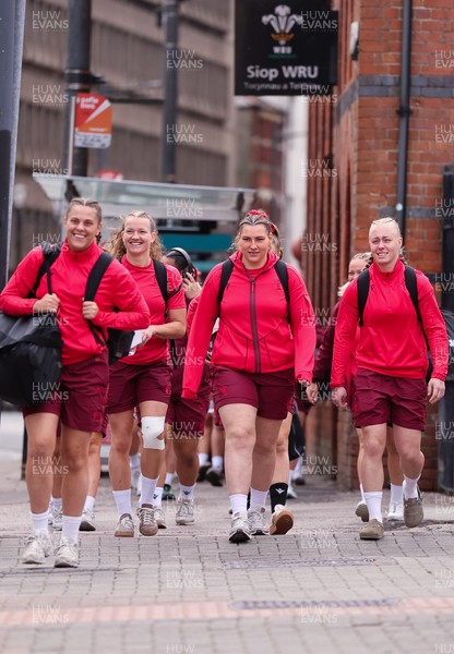 170526 - Wales v Italy, 2026 Guinness Women’s 6 Nations - The Wales team arrive at the stadium
