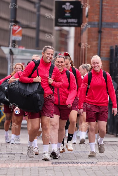 170526 - Wales v Italy, 2026 Guinness Women’s 6 Nations - The Wales team arrive at the stadium
