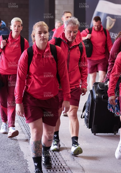 170526 - Wales v Italy, 2026 Guinness Women’s 6 Nations - Bethan Lewis of Wales arrives at the stadium