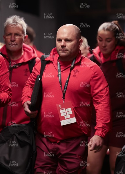 170526 - Wales v Italy, 2026 Guinness Women’s 6 Nations - Sean Lynn, Wales Women head coach arrives at the stadium