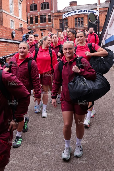 170526 - Wales v Italy, 2026 Guinness Women’s 6 Nations - Seren Singleton of Wales arrives at the stadium