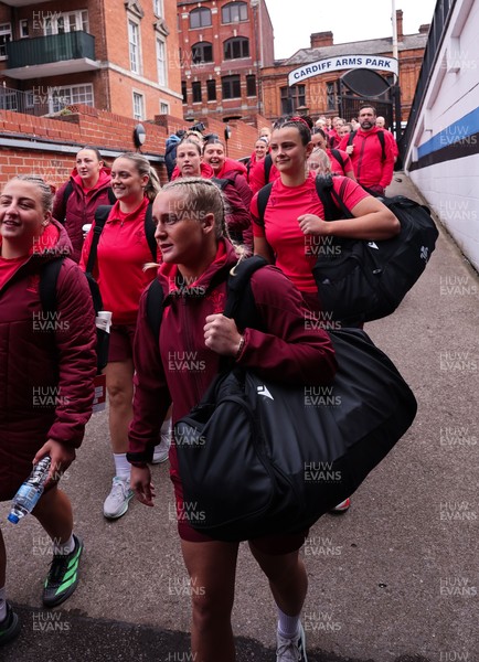170526 - Wales v Italy, 2026 Guinness Women’s 6 Nations - Seren Singleton of Wales arrives at the stadium