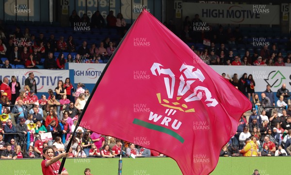 170526 - Wales v Italy, 2026 Guinness Women’s 6 Nations - WRU Flag ahead of the match