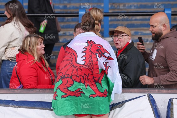 170526 - Wales v Italy, 2026 Guinness Women’s 6 Nations - Hannah Dallavalle of Wales with family at the end of the match