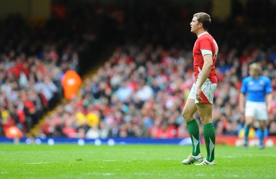 20.03.10 - Six Nations Rugby, Wales v Italy Wales' youngest ever cap, Tom Prydie 