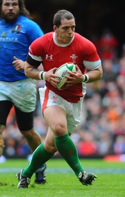20.03.10 - Six Nations Rugby, Wales v Italy Wales' Paul James 