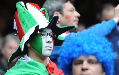 20.03.10 - Six Nations Rugby, Wales v Italy Italy rugby fans 
