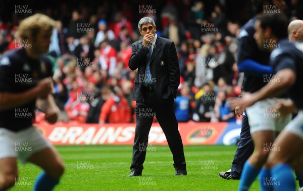 20.03.10 - Six Nations Rugby, Wales v Italy Italy coach Nick Mallett 