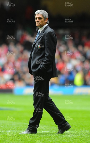 20.03.10 - Six Nations Rugby, Wales v Italy Italy coach Nick Mallett 