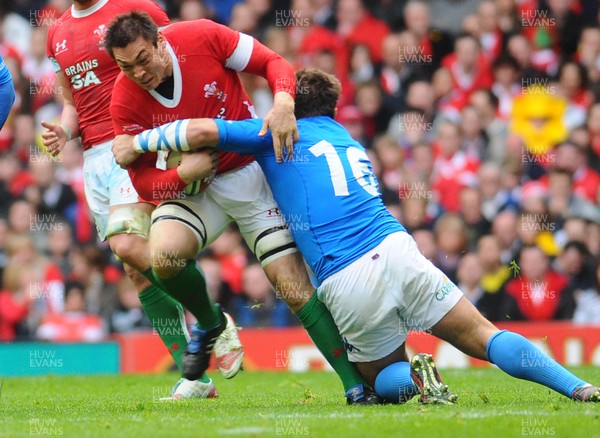 20.03.10 - Six Nations Rugby, Wales v Italy Wales' Gareth Delve 
