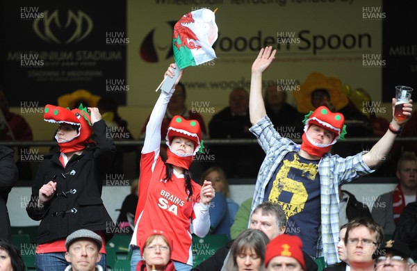 20.03.10 - Six Nations Rugby, Wales v Italy Wales rugby fans 