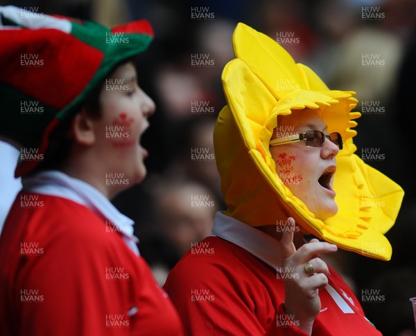 20.03.10 - Six Nations Rugby, Wales v Italy Wales rugby fans 