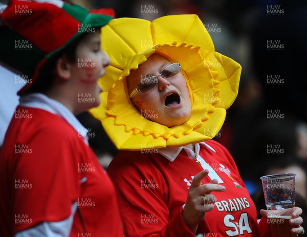 20.03.10 - Six Nations Rugby, Wales v Italy Wales rugby fans 