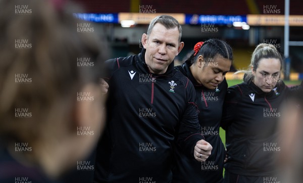 270424 - Wales v Italy, Guinness Women’s 6 Nations -  Ioan Cunningham, Wales Women head coach, ahead of thre match