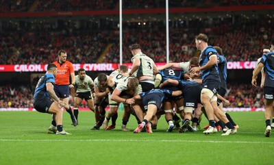 151125 - Wales v Japan, Quilter Nations Series - Wales drive for the line