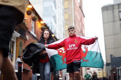 151125 - Wales v Japan - Quilter Nations Series - Fans outside the stadium